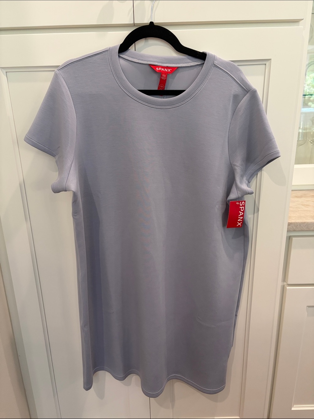 SPANX Light Lavender Crewneck Short Sleeve Dress